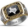 The Bradford Exchange Spirit Of Texas Diamond Men's Ring