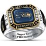 The Bradford Exchange Ring: Seahawks Pride Personalized Commemorative Ring - Personalized Jewelry