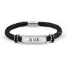 The Bradford Exchange My Grandson, My Pride, My Joy Personalized Diamond Leather Bracelet - Personalized Jewelry