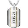 The Bradford Exchange The Strength Of My Grandson Personalized Stainless Steel Dog Tag Necklace - Graduation Gift Ideas