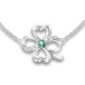 The Bradford Exchange Blessings Of Friendship Infinity Clover Emerald Necklace