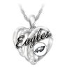 The Bradford Exchange Philadelphia Eagles Necklace With Enameled Logo & Crystals