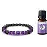 The Bradford Exchange Lava Stone Bracelet And Lavender Essential Oil Set