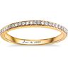 The Bradford Exchange Today, Tomorrow, Always Women's Personalized Romantic 18K Gold-Plated Wedding Ring Adorned With 20 Simulated Diamonds - Personal