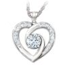 The Bradford Exchange A Mother's Love 1-Carat Moissanite Pendant Necklace