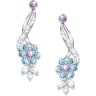 The Bradford Exchange Seasonal Crystal Earrings Collection With Collector's Case