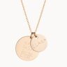 Merci Maman Written By You - Double Disc Necklace