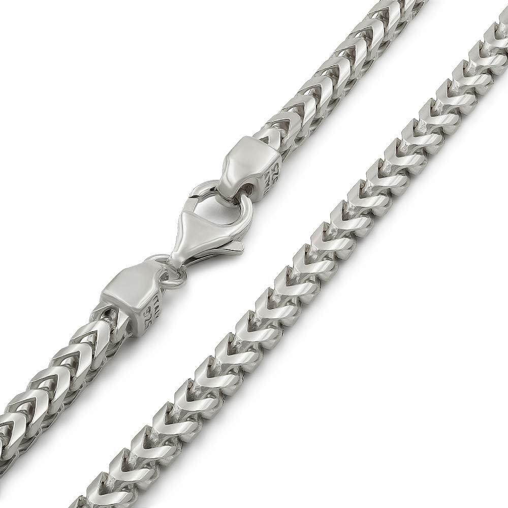 DailySale 925 Sterling Silver 3mm Franco Chain