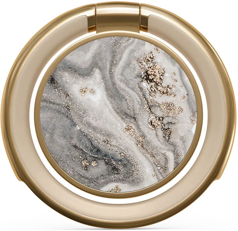 BURGA Snowstorm - Grey Marble Ring Holder - Gold