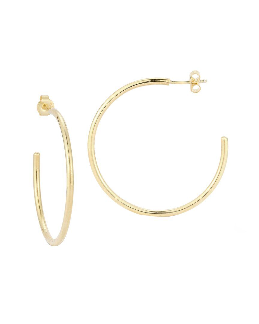 Glaze Jewelry 14K Over Silver Thick Hoops NoColor NoSize
