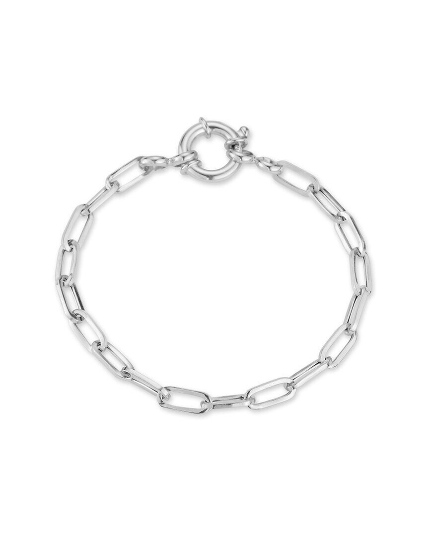 Glaze Jewelry Rhodium Plated Link Bracelet NoColor NoSize