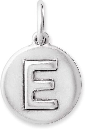 Kendra Scott Letter E Coin Charm in Oxidized Sterling Silver   Metal