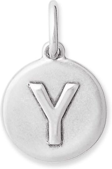 Kendra Scott Letter Y Coin Charm in Oxidized Sterling Silver   Metal