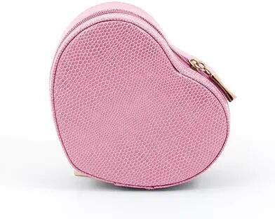 Bey-Berk Leather Heart Jewelry Box, Women's, Pink