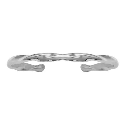 PRIMROSE Polished Sterling Silver Twisted Toe Ring, Women's