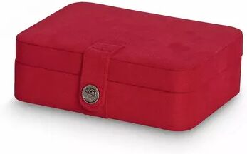 Mele & Co. Arya Plush Fabric Jewelry Box, Women's, Red