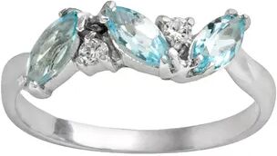 Traditions Jewelry Company Round Blue Topaz Ring, Women's, Size: 10