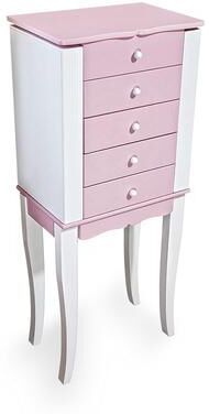 Mele & Co. Mele Designs Chauncey Girls Wood Jewelry Armoire, Women's, Pink