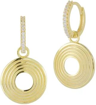 Sunkissed Sterling 14k Gold Over Sterling Silver Vintage Coin Earrings, Women's