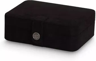 Mele & Co. Arya Plush Fabric Jewelry Box, Women's, Black