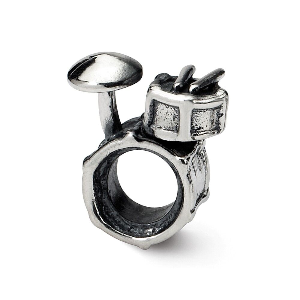 The Black Bow Sterling Silver Drum Set Bead Charm