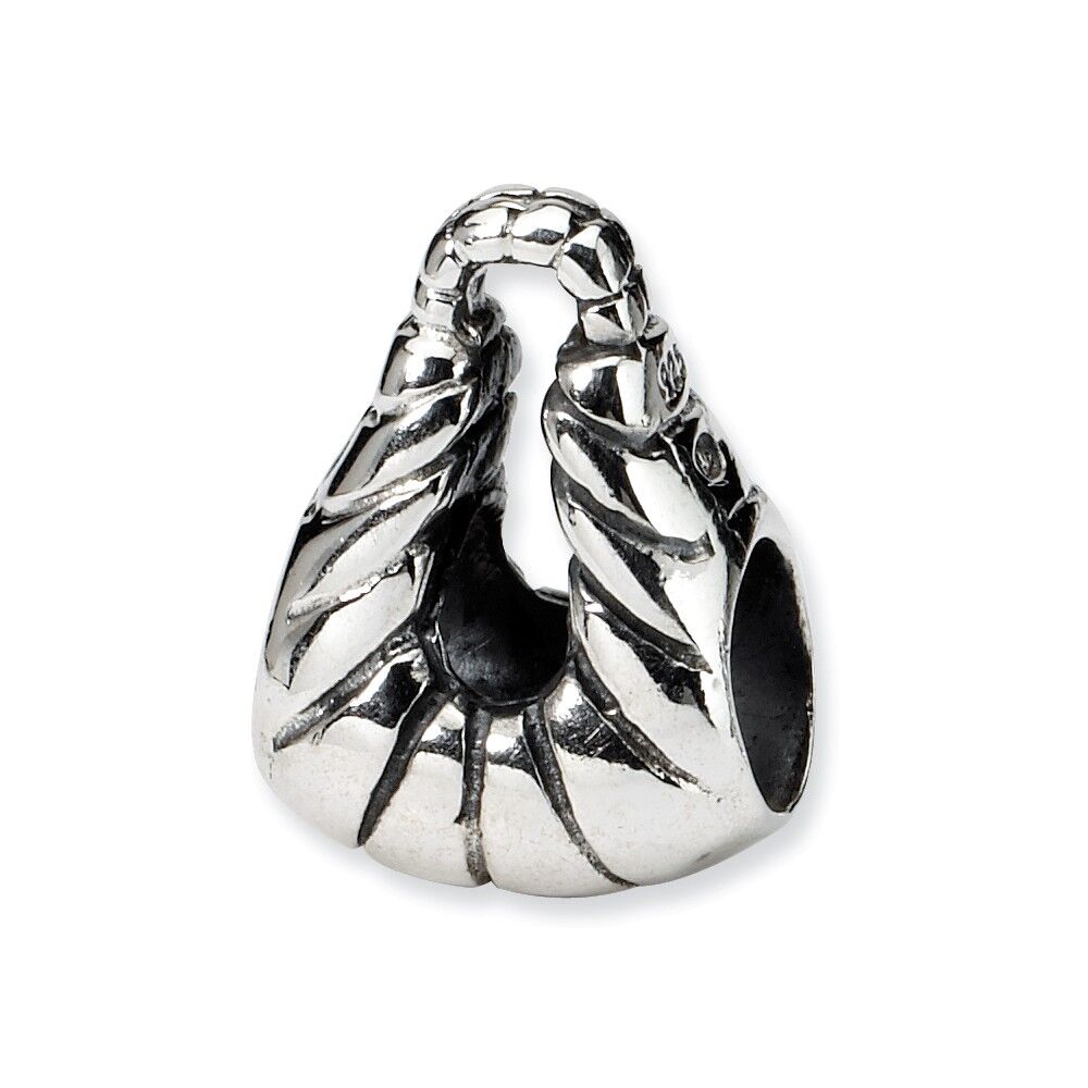 The Black Bow Sterling Silver Hobo Bag Bead Charm