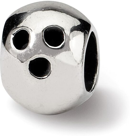 The Black Bow Sterling Silver Bowling Ball Bead Charm