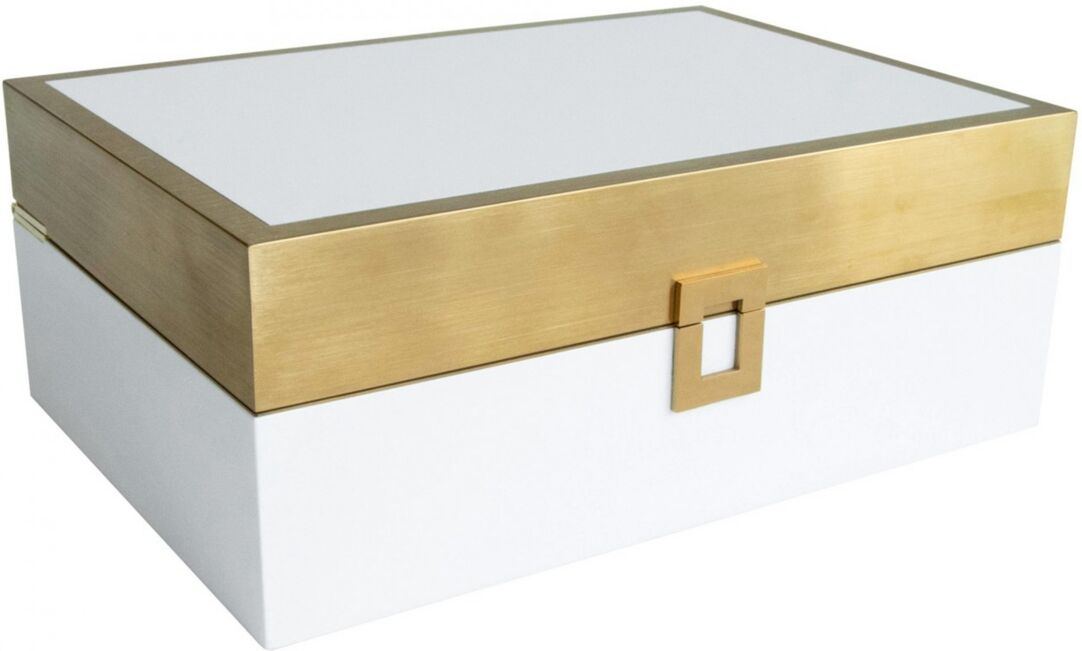 Mele & Co Mab London Jewelry Box With Lacquer Finish - White