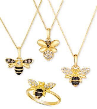 Le Vian Nude Diamond Chocolate Diamond Honey Bee Jewelry Collection In 14k Gold