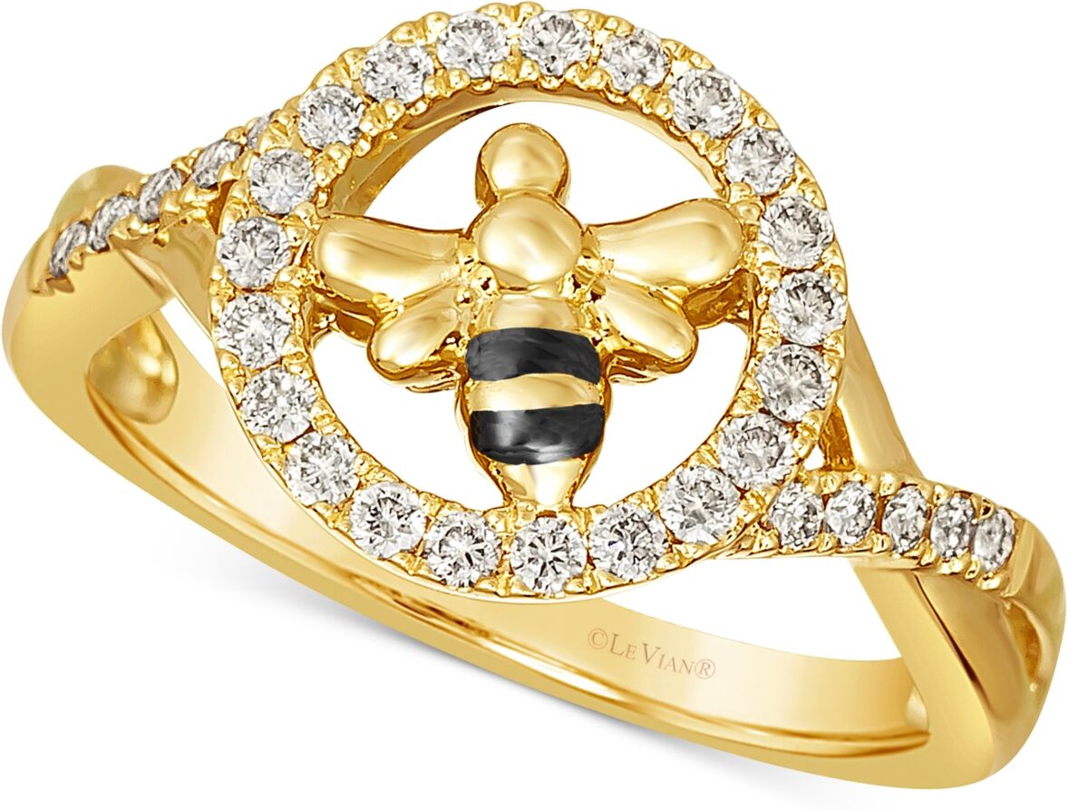 Le Vian Nude Diamond Bee Ring (1/3 ct. t.w.) in 14k Gold - K Honey Gold Ring