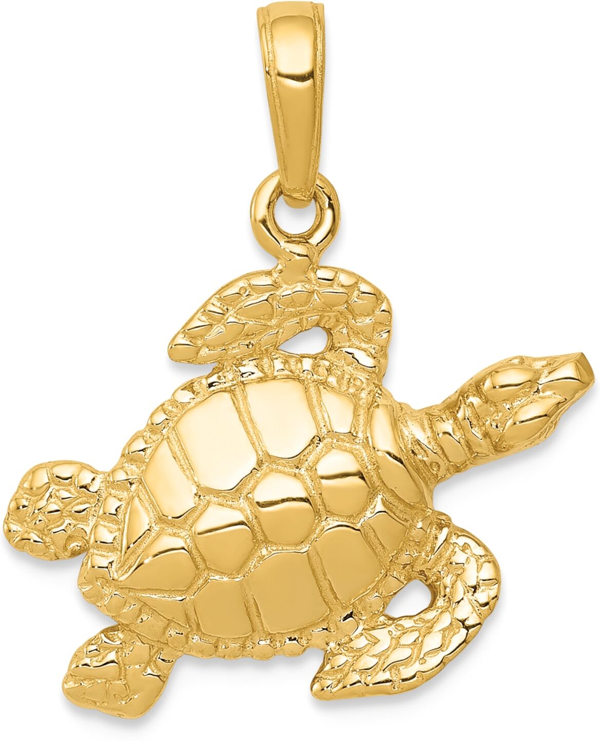 Macy's Sea Turtle Charm Pendant in 14k Yellow Gold - Yellow Gold