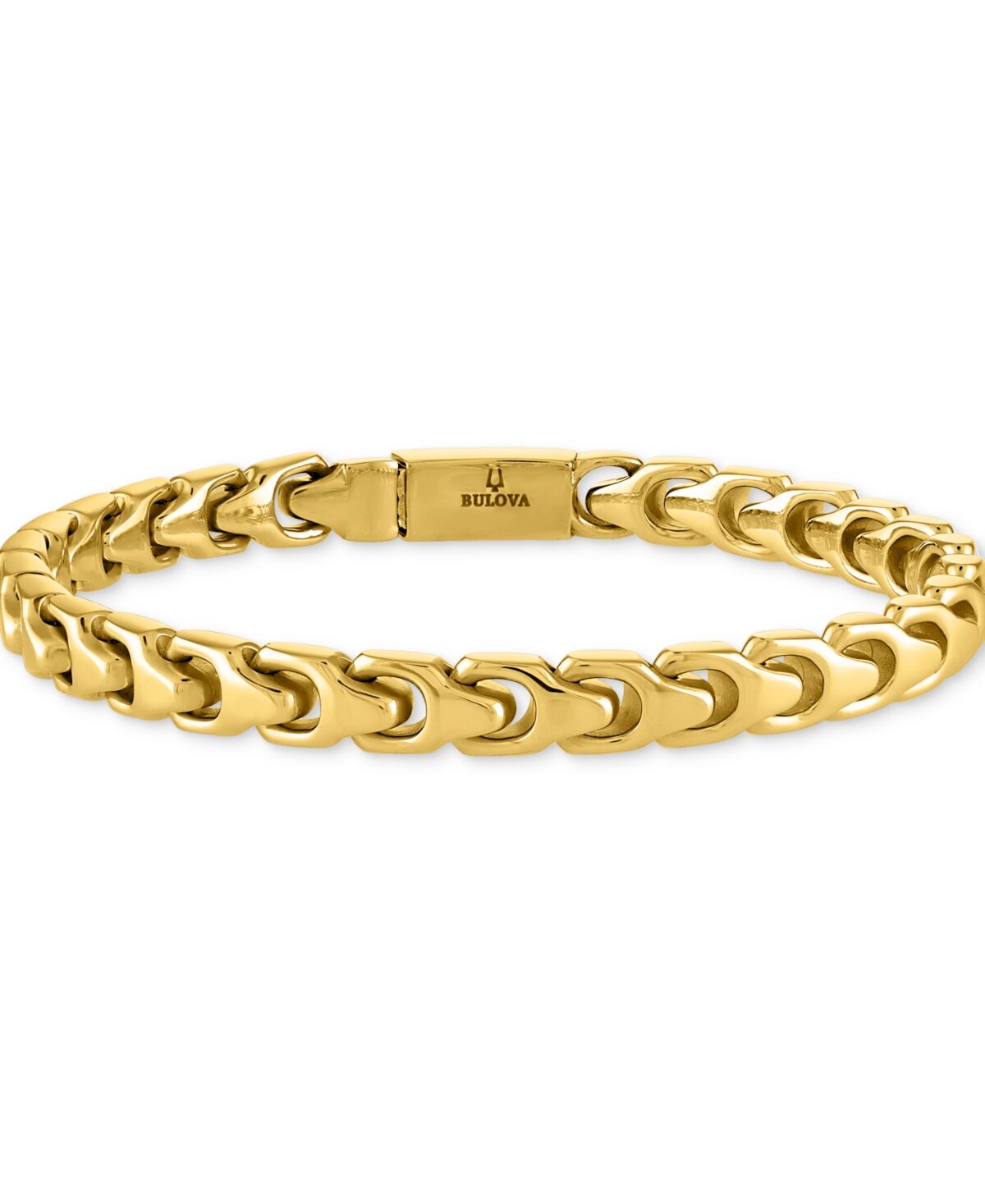 Bulova Men's Link Bracelet in Gold-Plated Stainless Steel - Na