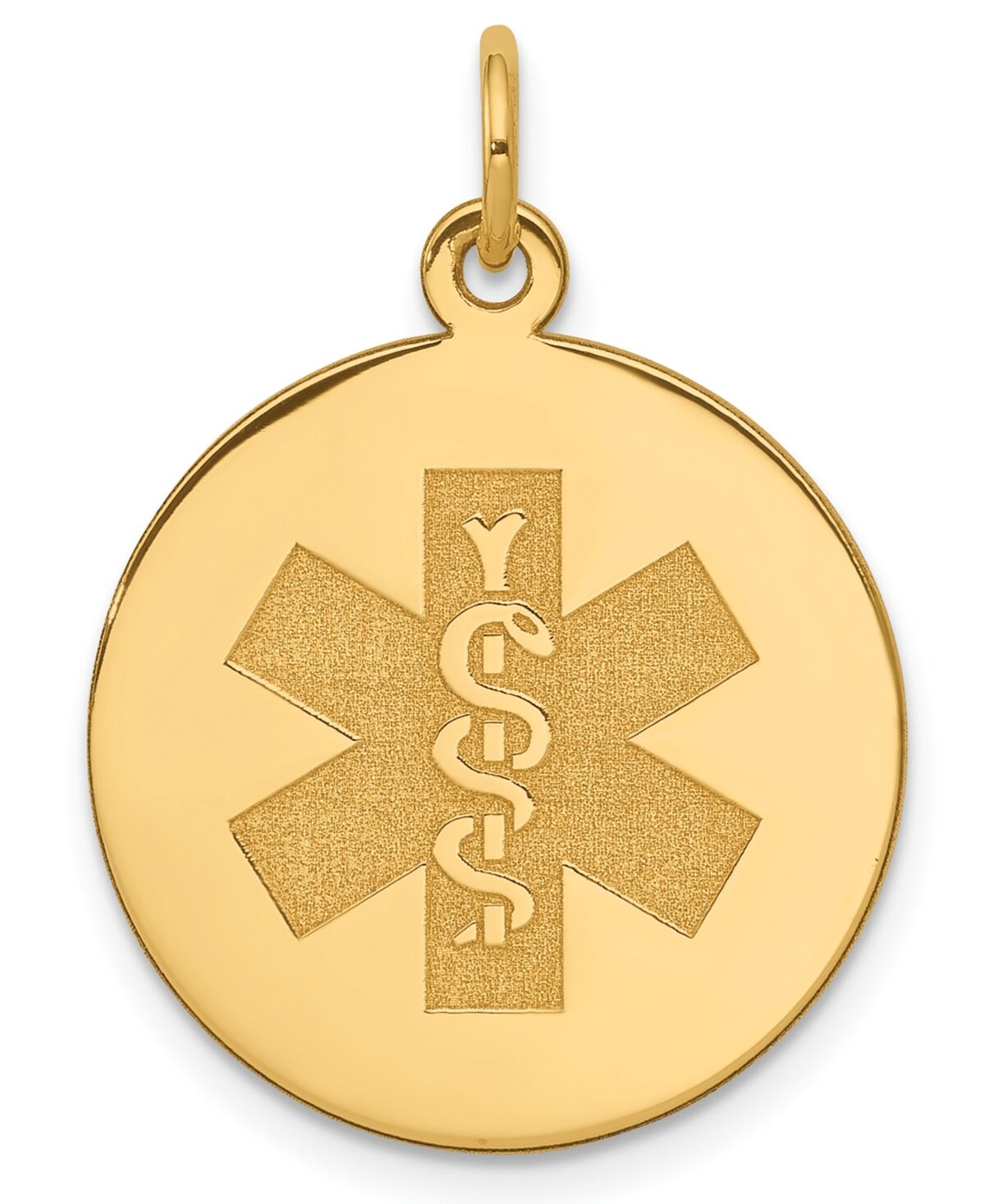 Macy's Medical Info Charm Pendant in 14k Gold - Yellow Gold