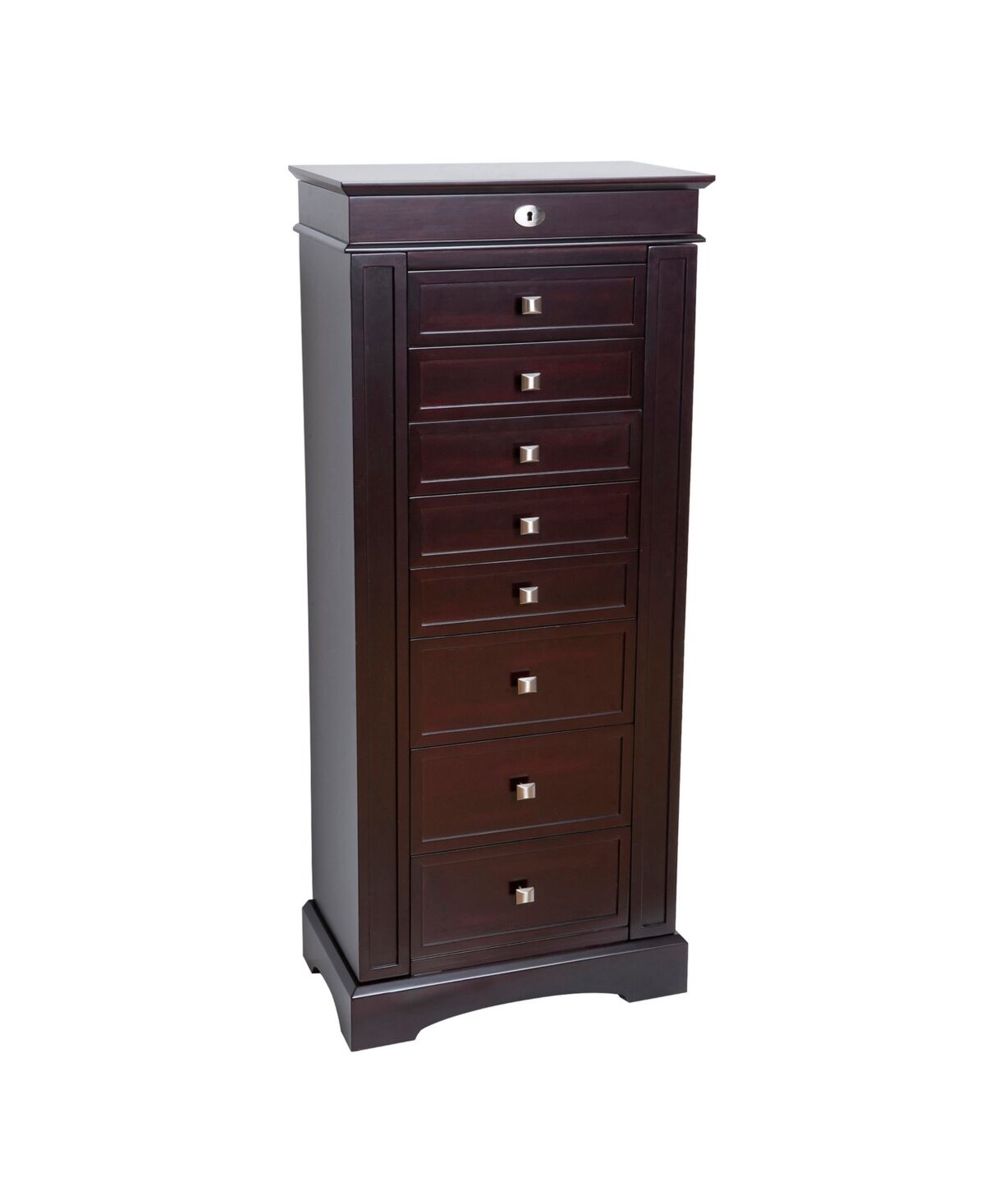 Mele & Co. Olympia Wooden Jewelry Armoire - Dark Brown