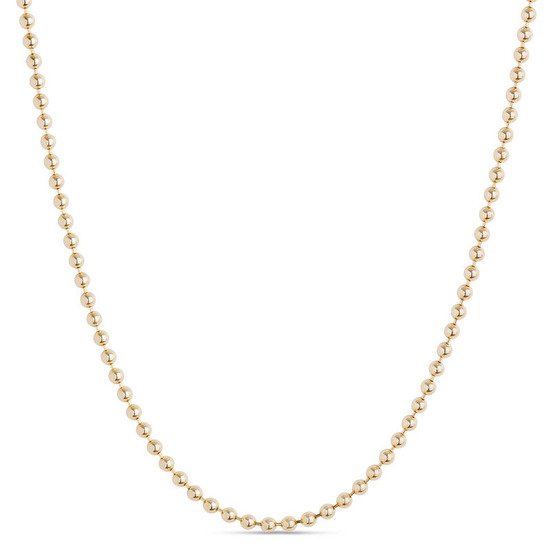 Ben Bridge Jewelers 18-Inch Bead Chain, 14K Yellow Gold
