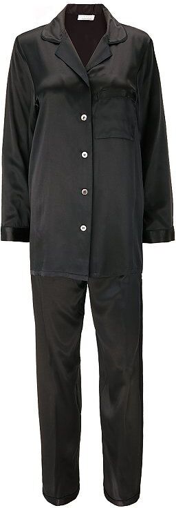 Auf Lager BITZER Seiden - Pyjama 4251300594140 schwarz L