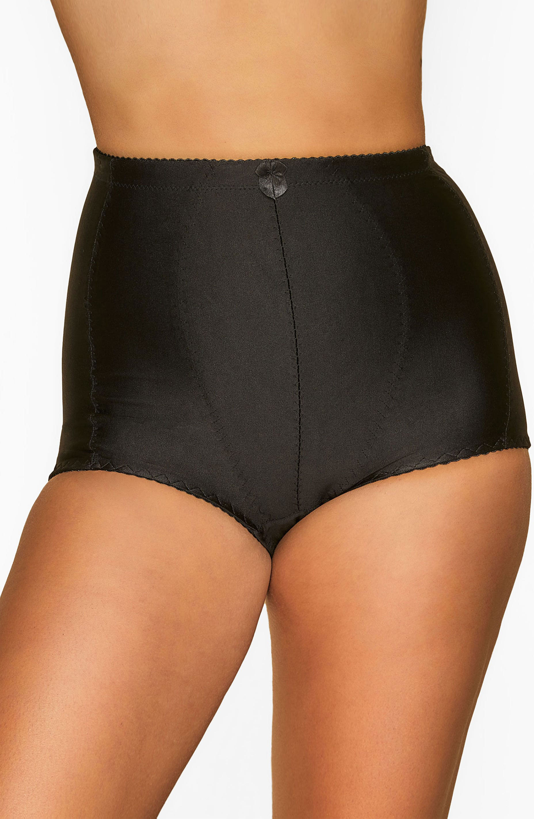 Yours Clothing Black medium control shaper briefs