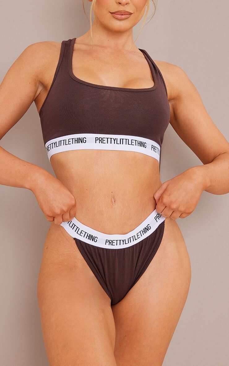 PRETTYLITTLETHING Chocolate Panties  - Chocolate - Size: Small