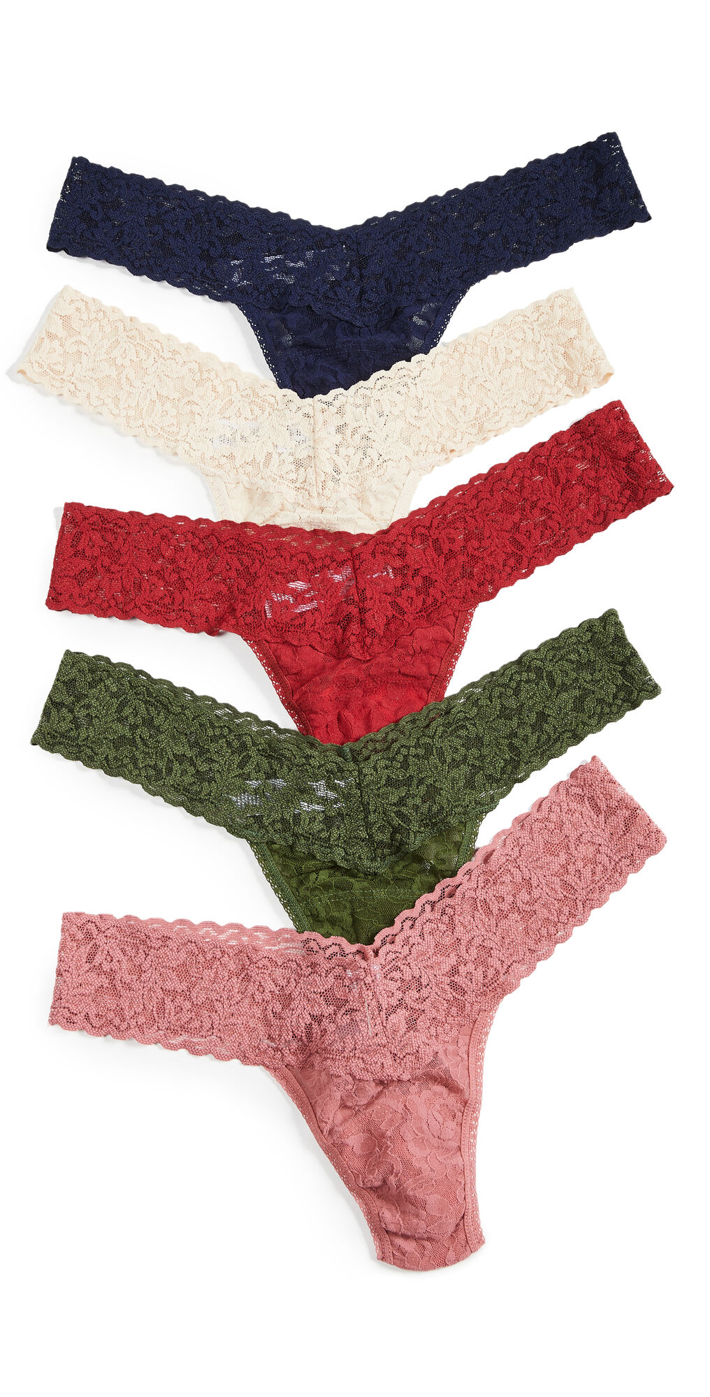 Hanky Panky 5 Low Rise Thong Pack Multi One Size  Multi  size:One Size