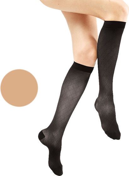 Gibaud Venactif Reflets de Teint Chaussettes Classe 2 Long Taille 1 Naturel