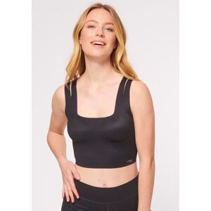 sloggi Bustier »ZERO Feel Flow Top«, Shirt Top, Double-Cut-Out-Träger black  L