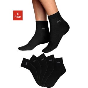 H.I.S Kurzsocken, (Set, 5 Paar), mit Bündchen über dem Knöchel schwarz  35-38