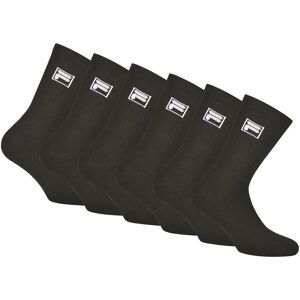 Fila Sportsocken, (Packung, 6 Paar), Klassische Tennissocken im 6er Pack black  39-42