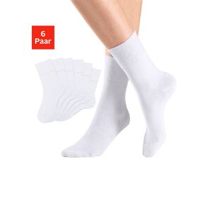 H.I.S Socken, (Set, 6 Paar), mit Komfortbund auch für Diabetiker geeignet 6 x weiss  39-42