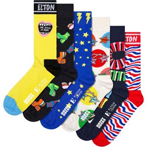 Happy Socks Socken, (Box, 6 Paar), Elton John Gift Set bunt  41 (46)