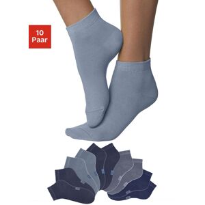 H.I.S Kurzsocken, (Set, 10 Paar), mit verstärkter Ferse und Spitze marine, jeans, dunkelblau  39-42