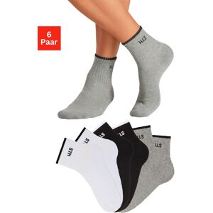 H.I.S Sportsocken »Kurzsocken«, (Packung, 6 Paar), mit Frottee & verstärkten... 2 x weiss, 2 x schwarz, 2 x grau meliert  39-42