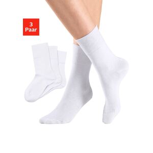 H.I.S Socken, (Packung, 3 Paar), mit Komfortbund auch für Diabetiker geeignet 3 x weiss  43-46