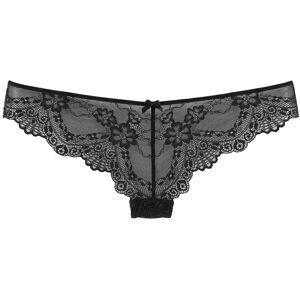 LASCANA String »Melissa«, rundherum aus dezent transparenter Spitze schwarz  44/46