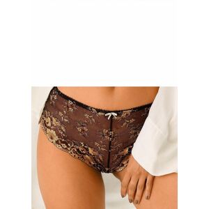 LASCANA Panty »Fabiola«, aus Vollspitze schwarz-goldfarben Größe 44/46